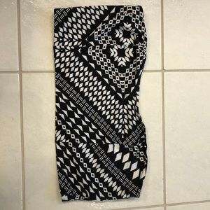 Decree Black and White Patterned Bralette